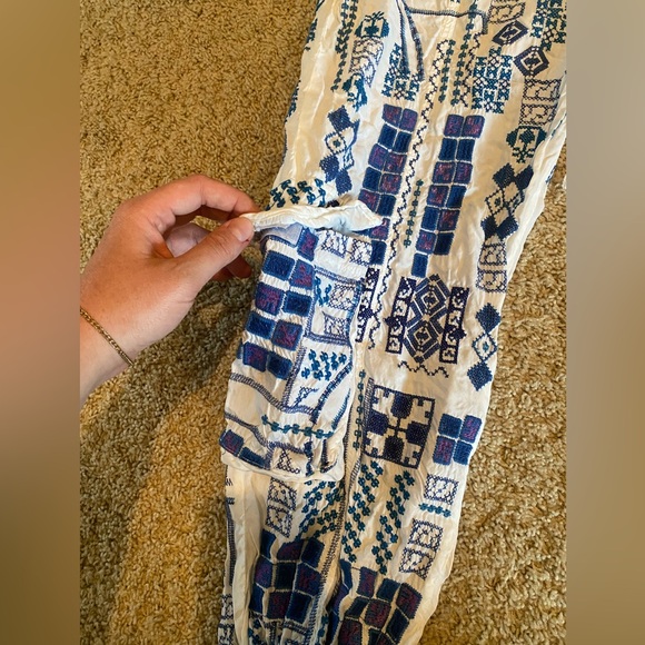 Johnny Was Embroidered Cargo Joggers - Picture 2 of 7